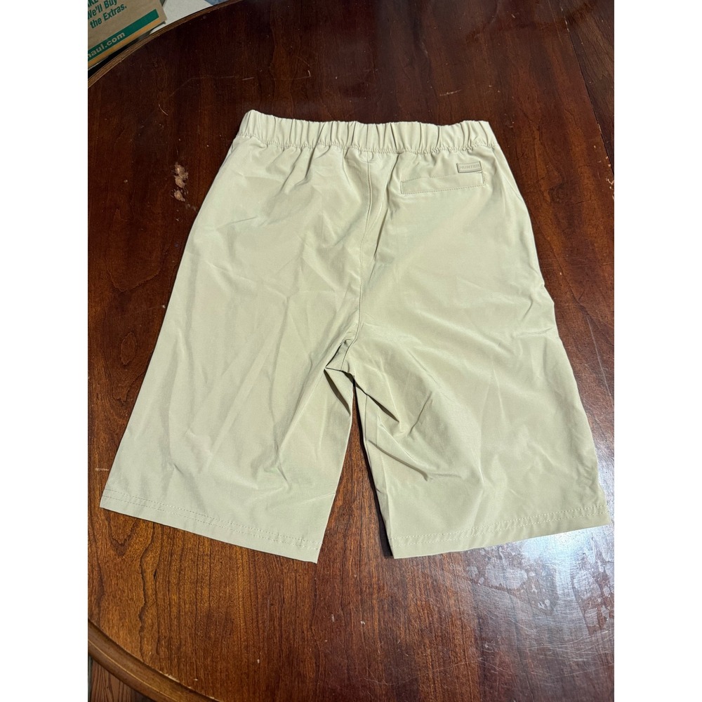Hunter Kids Tan Khaki Performance Shorts Stretch Elastic Waist Size L 14/16 - Picture 5 of 5